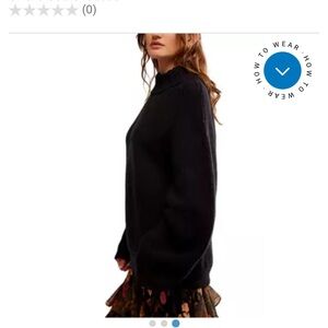 Black Turtleneck Sweater with Cozy Knit